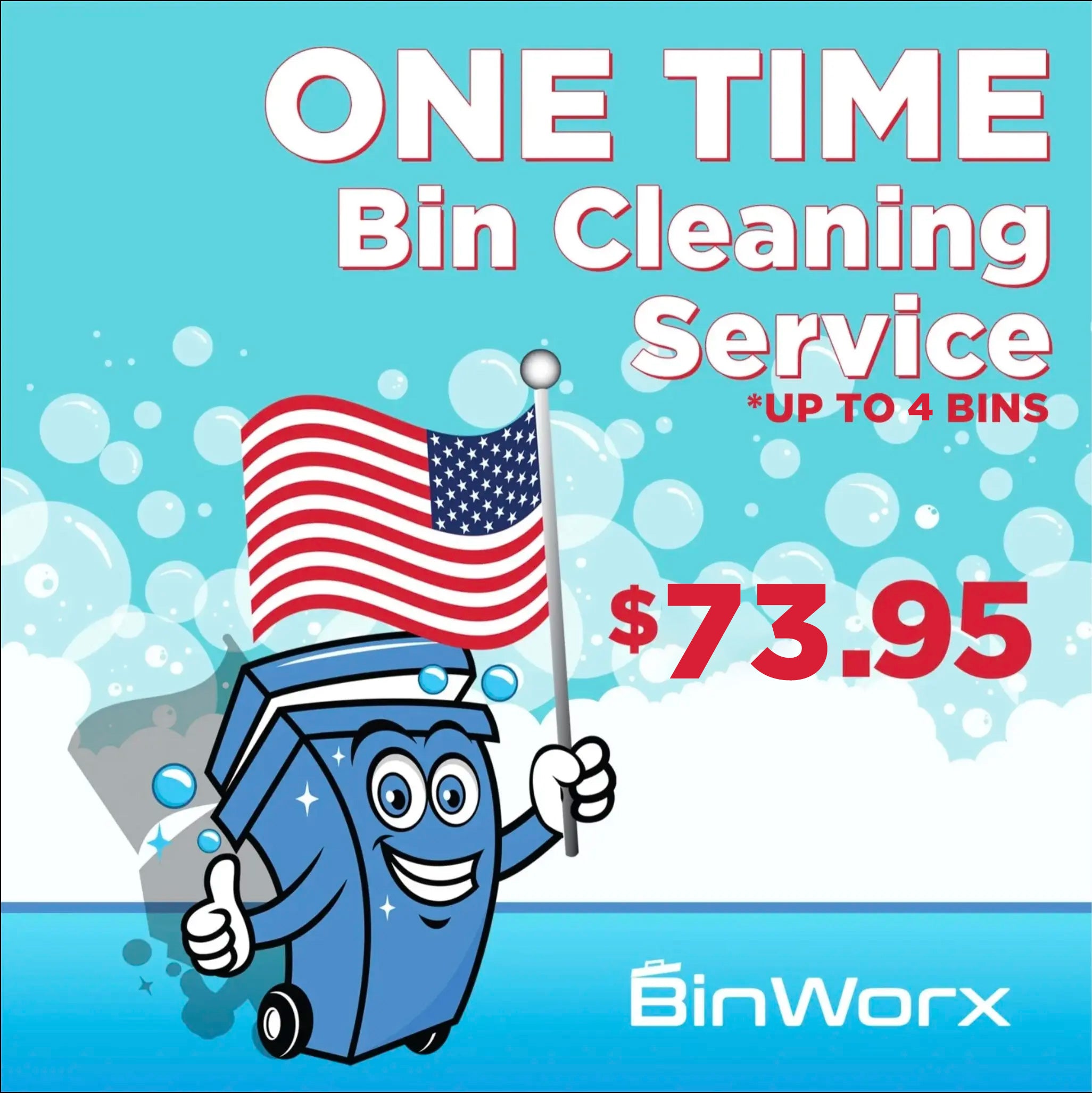Trash Bin Cleaning Service (One-Time Purchase)